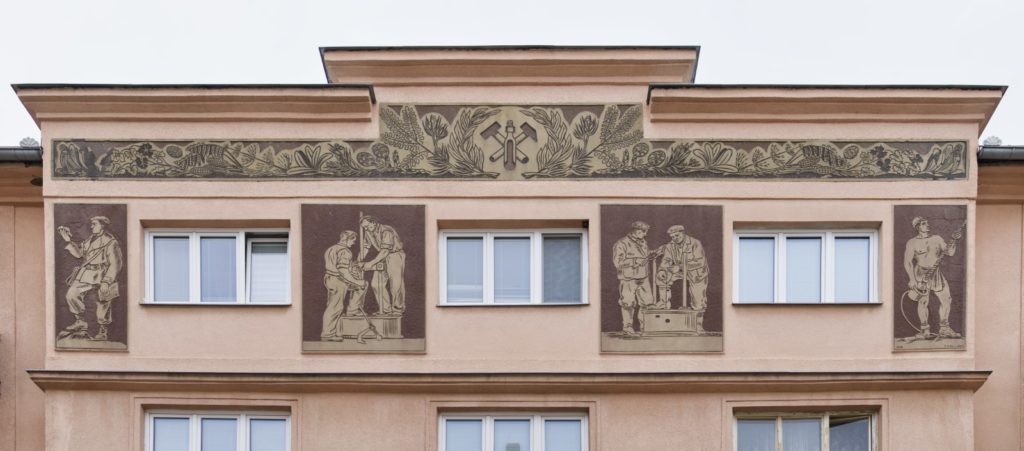sgrafita - Cajthamlova, Teplice